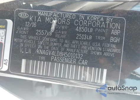 2017 Kia Optima Plug-In Hybrid Ex из США, поврежденный, VIN KNAGV4LD8H5010132